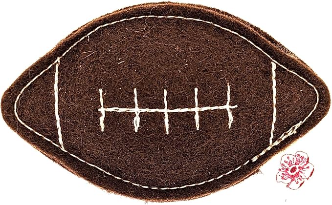 Catnip Toy – Football Shape, Organic Catnip, 100% Wool Felt, Grown & Made in The USA - Football