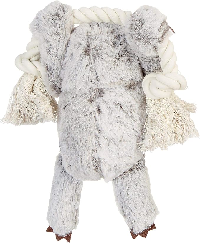Fringe Studio Dog Toy, Girlie Sloth On A Rope Plsh Pet Toy (289372), 1 Count (Pack of 1)