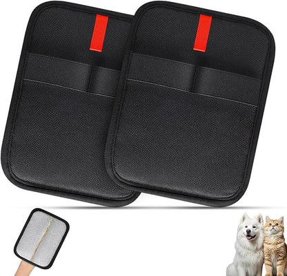 2Pcs Pet Hair Removal Gloves for Cats & Dogs - 2025 New Upgraded, Reusable Efficient Grooming Glove for Pet Hair,Pet Hair Remover Tool for Clothing, car seat, Couch,Carpet.