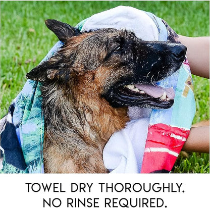No Rinse Wipes | Rinse Free Shampoo Mittens | Dogs & Cats | Bath Wipes | Bathing & Washing Pets, Hypoallergenic | No Rinse Wash Mitt | Grooming, Lather Wipe Dry - Pack of 20
