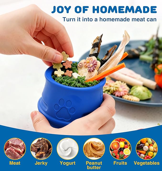 Frozen Dog Enrichment Toys, Dog Toys to Keep Them Busy-Swinging Stuffable & Slow Feeder & Nature Rubber & Dishwasher Safe, Long-Lasting Interactive Dog Toy, Dog Licking Toy, Navy, M