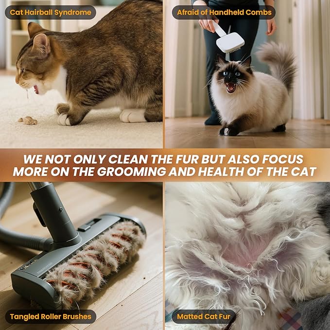 Cat Self Groomer Pro for Hairball Control and Shedding Relief 360° Skin Friendly Brush Pet Hair Remover Tool Gentle Self Cleaning Automatic Fur Collection Smart Grooming House for All Cats