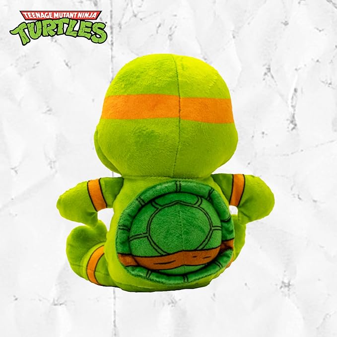 Teenage Mutant Ninja Turtle Official Merchandise | TMNT Toys Squeaky Plush Dog Toy | Stuffed Animal Turtle Squeaks for Interactive Play | 4-Pack Donatello, Michelangelo, Raphael, & Leonardo