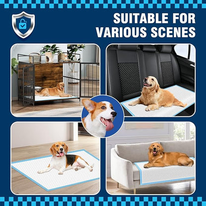 Dog Pads 100 Pack 30"x35", Dog Pads Extra Large for Pets, Disposable Large Pee Pads for Doggy & Puppy Training Pads, Piddle Pads for Indoor, Outdoor Use