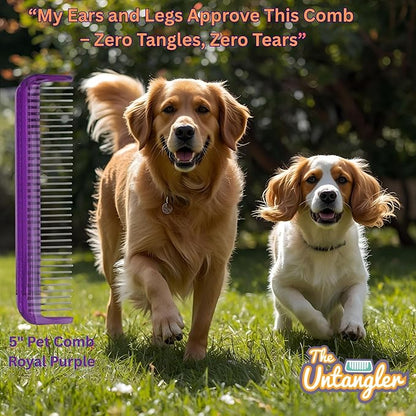 Pet Comb (5", Royal Purple)