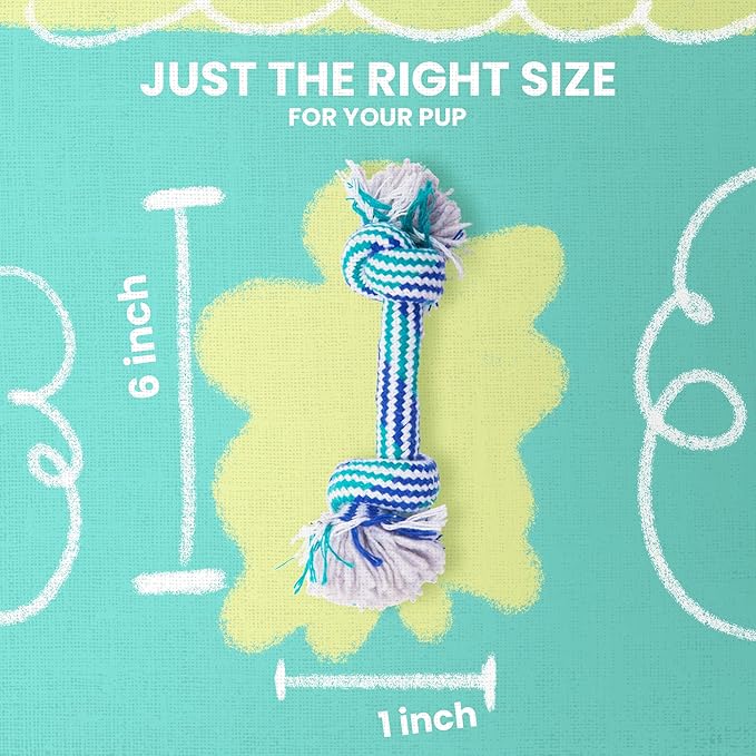 Snugarooz Lil Baby Rope Dog Toy – Durable and Compact Design - Perfect for Small Breeds and Tough Chewers - Ideal for Tugging and Chewing Fun