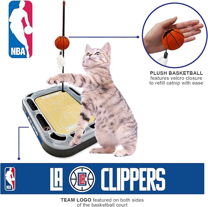 LA Clippers Basketball Cat Scratcher Toy
