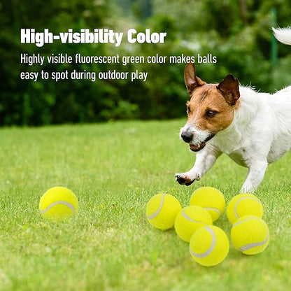 Pet Prime Dog Toy Tennis Ball 6 Pcak 2 Inch for Automatic Ball Lanucher Interactive Pet Balls for Exercise Training Play Fetch for Small to Meidum Breed