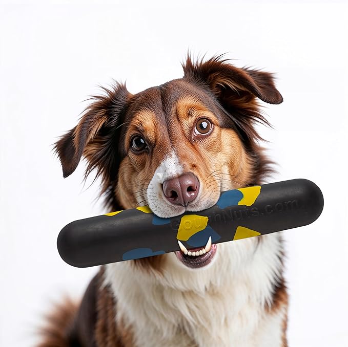Goughnuts Large Water Stick – Floating Dog Toys for Water Fetch, Interactive Heavy Duty Dog Pool Toy for Aggressive Chewers, Big and Large Dogs 60+ lbs, Natural Reinforced Rubber Float, USA Made