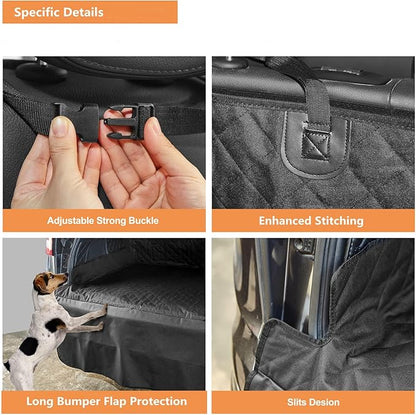ANOSOSPECIAL Dog Car Seat Cover for Back Seat Cover for Kids,Non Stick Fur Rear Seat Protector for Pet,Nonslip Waterproof Durable Universal Fit Interior Backseat Covers for Auto Van SUV
