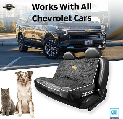 PetBed2GO, Chevrolet, Black, Large Pet Bed Cushion & Car Seat Cover, 52x20x7, 6lbs