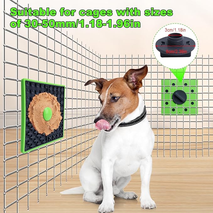 Lick Mat for Dogs Crate, Lick Mat for Dog, Dog Peanut Butter Lick Pads, Crate Training Aids for Puppies Slow Food Licking Pad(1 Pack, Orange)