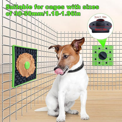 Lick Mat for Dogs Crate, Lick Mat for Dog, Dog Peanut Butter Lick Pads, Crate Training Aids for Puppies Slow Food Licking Pad(1 Pack, Orange)