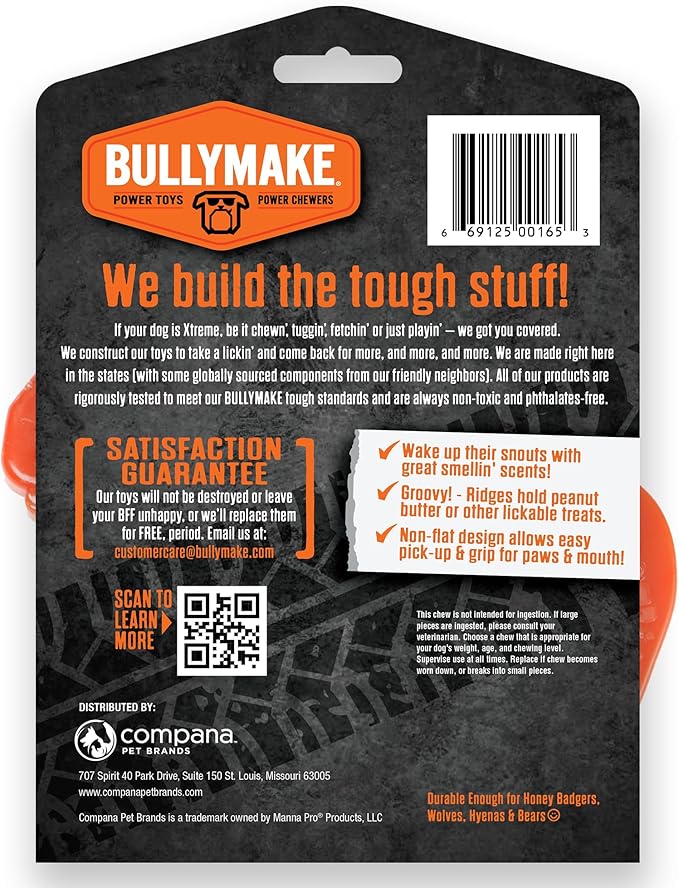 BullyMake Toss n' Treat Peanut Butter Flavored Ukelele Dog Chew Toy One Size