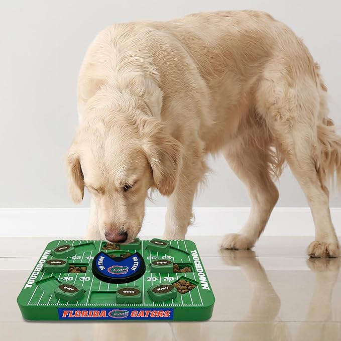 Pets First NCAA Florida Large Puzzle Toy, Dog Puzzle Treat Toy, New Large Size, Interactive Dog Treat Toy, Dog Slow Feeding Toy