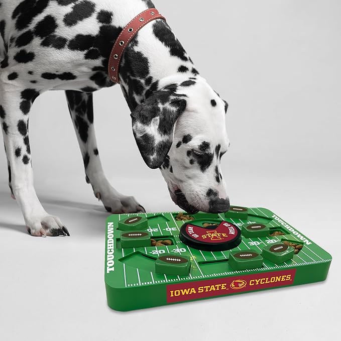 Pets First NCAA Iowa State Large Puzzle Toy - Interactive Dog Treat & Slow Feeding Toy