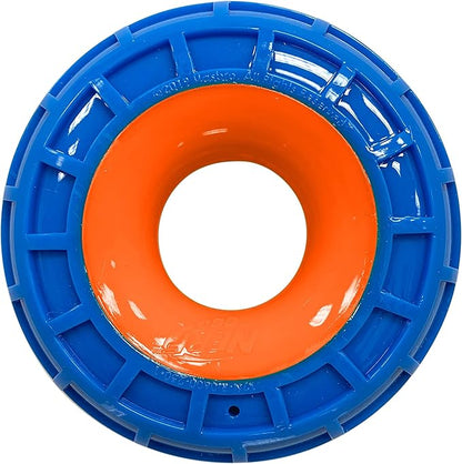 6in TPR EXO Squeak Ring - Blue/Orange