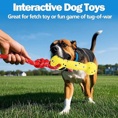 Mity rain Floating Dog Toys –E-TPU Water Pool Fetching Toy with Rope for Small Medium Large Pet, Bumper Shape Indestructible Interactive Dog Chew Toys for Summer Outdoor Training Fun (Yellow)