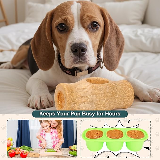 Interactive Dog Toys for Aggressive Chewers Indestructible Dogs Toy for Large/Medium Breed,Frozen Dog Treat Holder to do Keep Them Busy to Reduces Anxiety