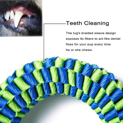 2 Pack Dog Toys for Aggressive Chewers, Tug of War Dog Toy, Dog Teeth Cleaning Toy, Dog Rope Toys for Medium and Large Dogs