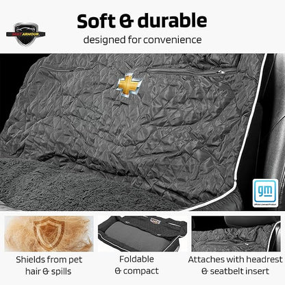 PetBed2GO, Chevrolet, Black, Large Pet Bed Cushion & Car Seat Cover, 52x20x7, 6lbs