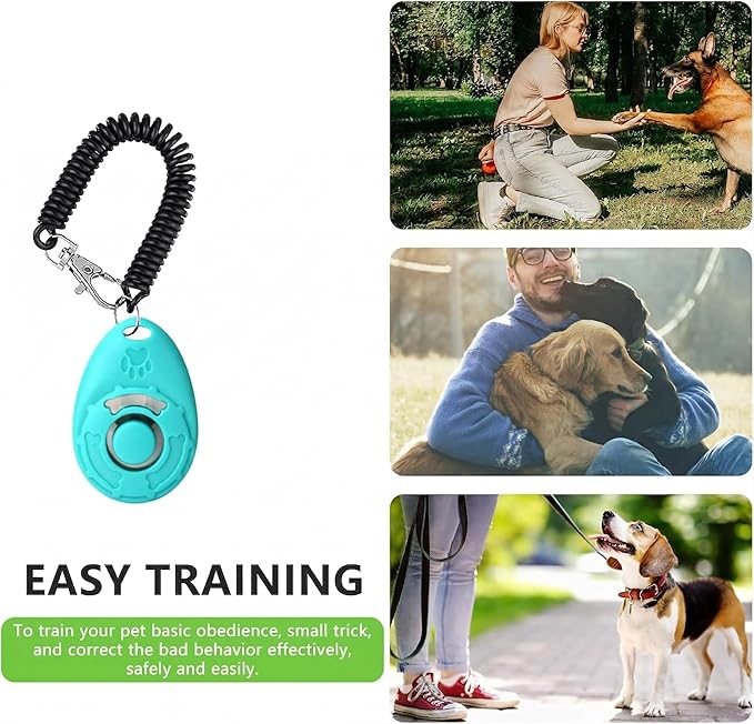 SZO Dog Treat Pouch - 3 Ways to Wear Treat Pouches for Pet Training and Clicker Taining for Dogs, Dog Training Treat Pouch Bag and Dog Clicker for Training with Waist Belt Shoulder Strap - Black