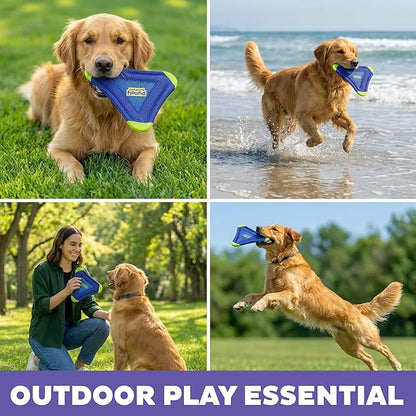 Outward Hound FlyFetch Flyer Dog Toy, Lightweight, Floats in Water, All Breeds, 10" x 11.2"