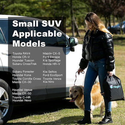Meginc SUV Cargo Liner for Dogs,100% Waterproof Pet Trunk Car Seat Cover Mat with Bumper Flap Protector,Dog Protect Auto Carpet, Heavy Durable Pet Car Seat Protector for SUV CRV RAV4 Q5 CX5
