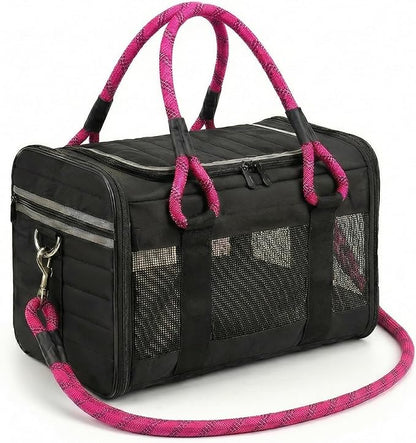 Soft-Sided Dog & Pet Carrier | for Car Rides, Trains, Errands & Daily Outings | Fits Pets Up to 15 lbs | 18" L x 11.5" H | Yorkies, Chihuahuas, Toy Poodles, Maltese & More
