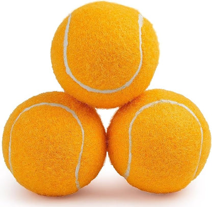 Prime Pets Dog Tennis Balls 3 Pack, 2.5” Durable High-Bounce Tennis Balls for Dogs, Squeaky Dog Ball for Fetch & Training, Outdoor Interactive Dog Toy Ball for Small and Medium Dogs