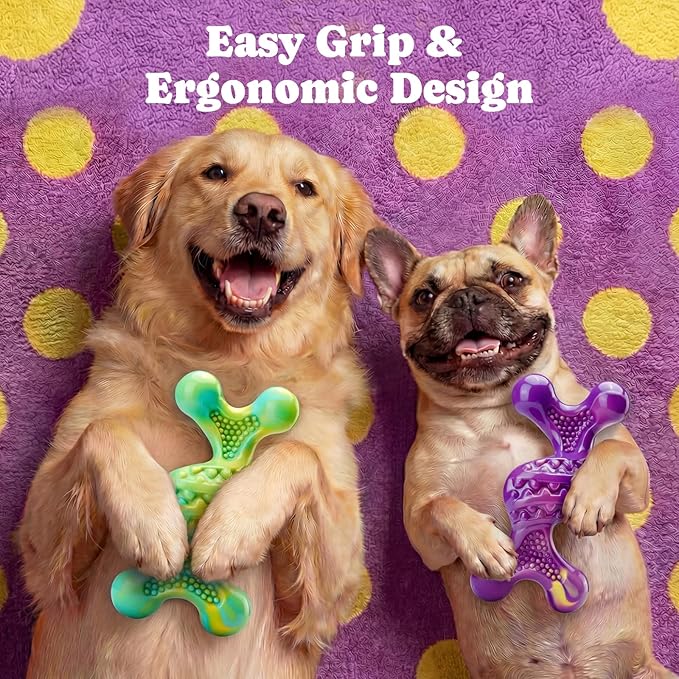 Dog Toys for Aggressive Chewers: Larger Size, Weighing 400g, 2 Pack Tough Dog Toy for Medium & Large Dogs Weighing 30-110 lbs, Indestructible Dog Chew Toys