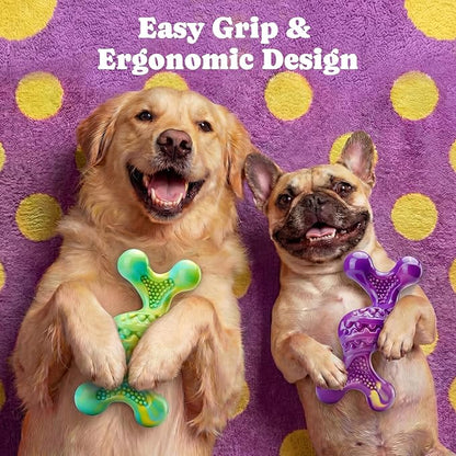 Dog Toys for Aggressive Chewers: Larger Size, Weighing 400g, 2 Pack Tough Dog Toy for Medium & Large Dogs Weighing 30-110 lbs, Indestructible Dog Chew Toys