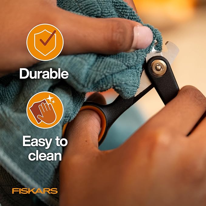 Fiskars Pet Small Pet Nail Clippers, Cat and Dog Nail Trimmers for Grooming, Pet Supplies with Precision Stainless Steel Blades & SoftGrip Handle, 4.25”, Orange/Black