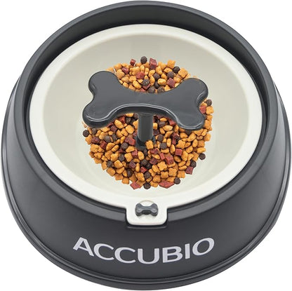 Slow Feeder Bowl, Anti-Choking Puzzle Dog Food Bowls, Food Bowls Slow Feeder Small Breed, Non Slip Interactive Dog Feeding Bowls for Healthy Eating, Prevents Puppy Overeating, Black