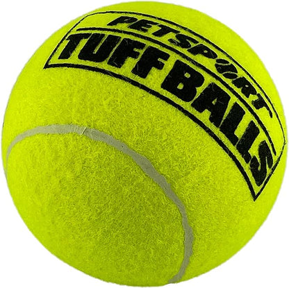 PetSport Giant Tuff Ball - Giant Tennis Balls for Dogs, Great for Boredom & Aggressive Chewers, Dog Toy, Giant Tennis Balls for Large Dogs, Certified Non-Toxic, Won't Wear Down Teeth - 4"