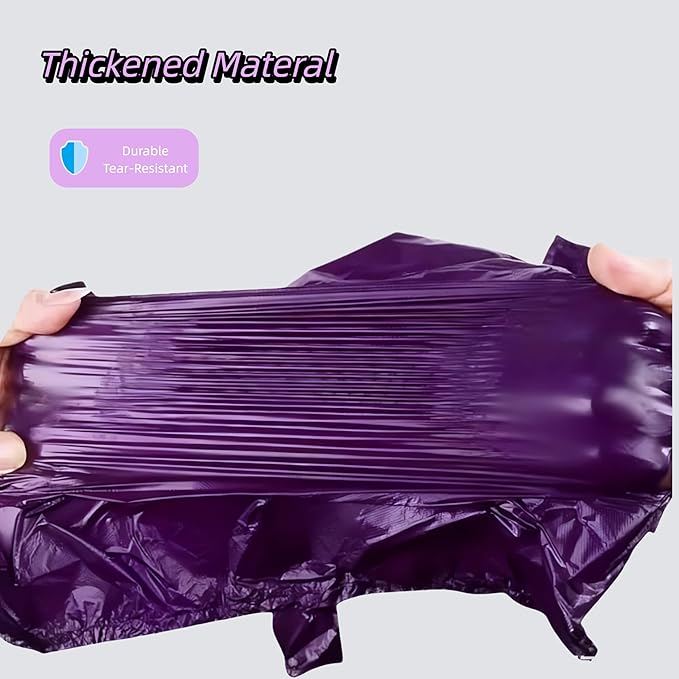 Purple T-Shirt Poop Bags with Easy-Tie Handles – Leak-Proof, Extra Thick Waste Bags for Small Dogs & Cats,6 Rolls (90 Count)