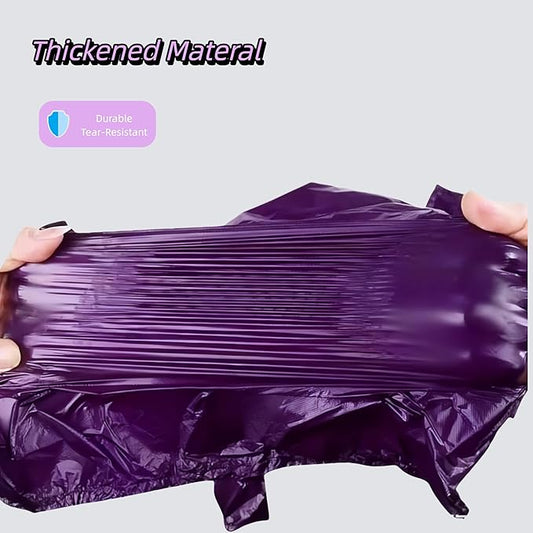 Purple T-Shirt Poop Bags with Easy-Tie Handles – Leak-Proof, Extra Thick Waste Bags for Small Dogs & Cats,6 Rolls (90 Count)