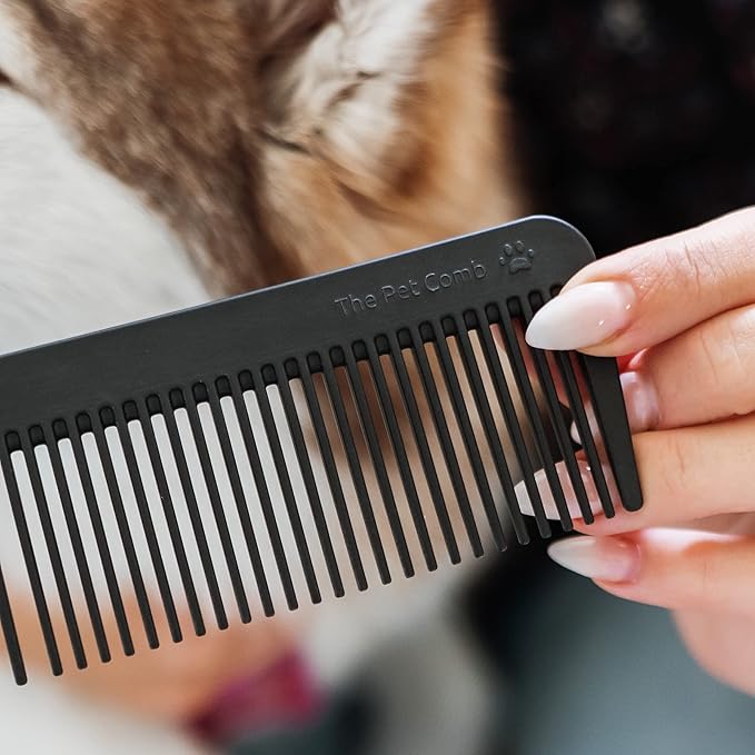 Chicago Comb No. 9 Pet, the XL Comb for Man or Beast, Carbon Fiber, Made in USA