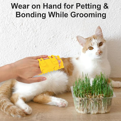 4Pcs Cat Self Groomer, Silicone Grooming Strap Pad for Cats, Adjustable Kitten Brushes for Indoor Kittens, Cat Massager Comb for Head Face Back, Cats Face Scratchers for Corner Sofa Chair Table Legs