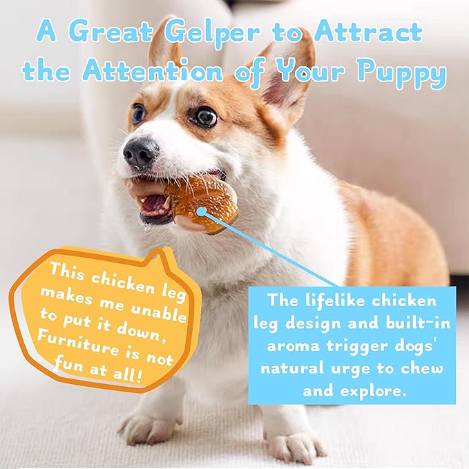 Scented Puppy Teething Toys: Natural Puppies Chew Toys to Clean Teeth or Relieve Boredom - Birthday Gift Chew Toys for Dogs (Puppy 5-25lbs, Old Hand)