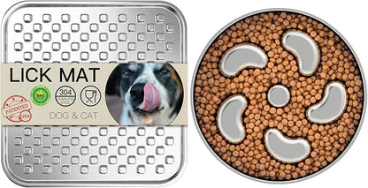 Lick Mat + 2Cups Slow Feeder Set