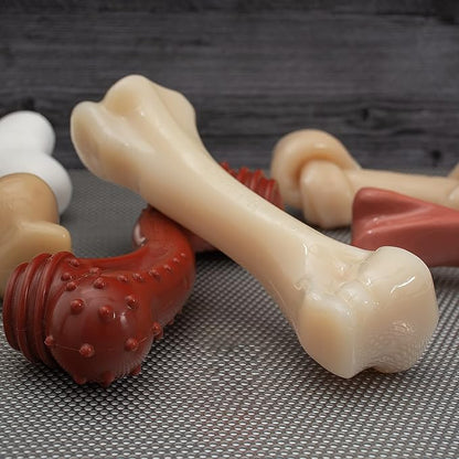 Nylabone Big Chew Mega Knot Bone Power Chew Toy for Large Dogs, Durable Dog Toys for Aggressive Chewers, Destroy Proof Chew Toys To Keep Them Busy, Chicken Flavor, X-Large, 50+ lbs, 1 Count