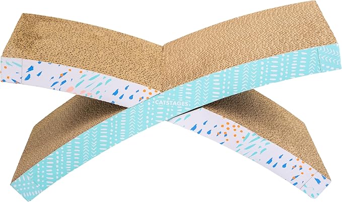 Catstages Easy Life Hammock Cat Lounger & Scratcher – Elevated Spot with Catnip, Comfortable & Multifunctional Design, Supports Cats Up to 20lbs