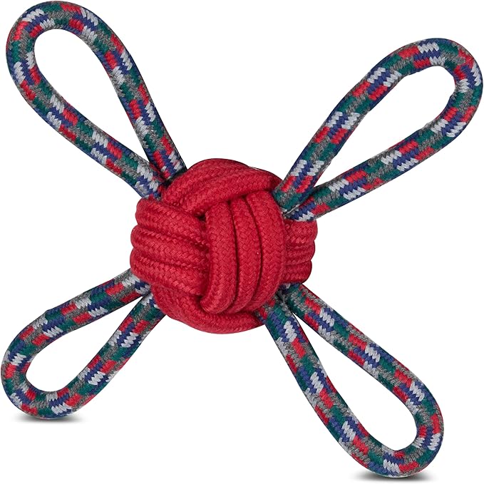 Bow Wow Woven Rope Dog Toys – Durable Chew & Tug Toys for Medium & Large Dogs – Gentle on Teeth – Assorted Shapes & Weaves – Dental Flossing Action – Heavy Duty Interactive Play