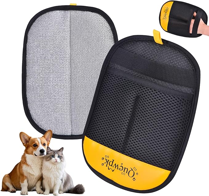 Pet Hair Removal Glove for Dogs & Cats, Reusable Pet Hair Remover Glove for Laundry, Clothing, Couch, Carpet & Car Seat, Lint and Fur Remover Tool