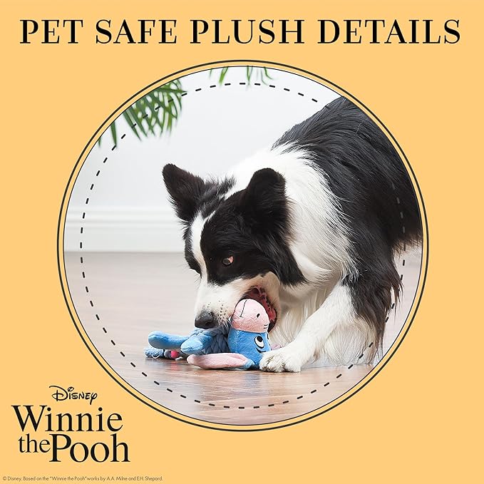 Disney for Pets Winnie The Pooh: Eeyore Rope Pet Toy Dog Toys | Rope Tug Toy for Dogs Inspired by Winnie The Pooh, 8 Inch