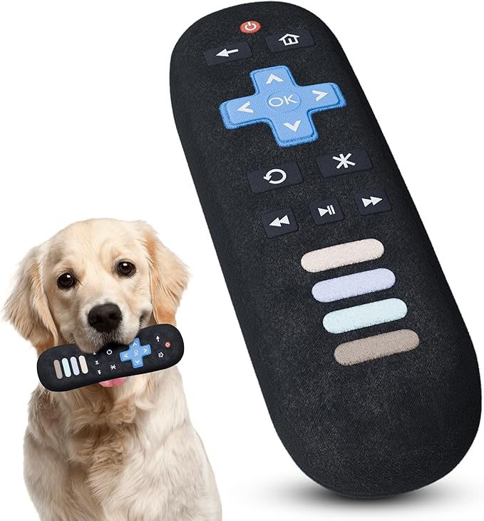 Remote Control Parody Dog Toy – Funny Crinkle & Squeaky Dog Toys for Interactive Play and Training – Durable, Easy to Clean, Birthday Gifts for Small, Medium and Large Dogs