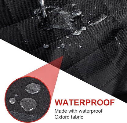 Kaiphy Waterproof Dog Car Seat Cover for Back Seat, Non-Slip & Universal Fit for SUV, Car, Truck with 4 Safety Belt Openings for Secure Travel