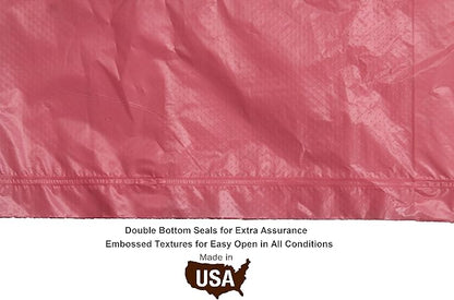 Five Star Pet Purse Style Dispenser with 2 Rolls Made in USA Easy Open Poop Bags Dog Waste Bags (Pink Heart)