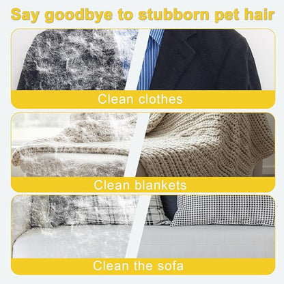 Pet Hair Fur Removal Mitt Glove for Cats Dogs 5-Finger Electrostatic Reusable Pet Hair Remover Brush Tool for Couch Furniture Carpet Laundry Clothing